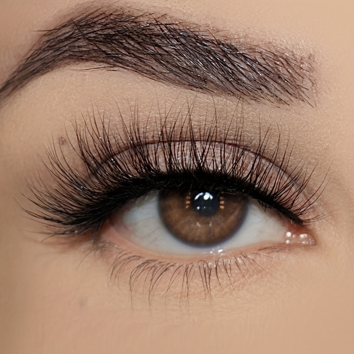 1 Pair Natural Eyelashes Mink Black Lashes